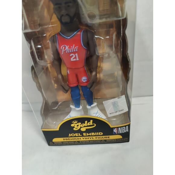 FUNKO GOLD Joel Embiid Premium Vinyl Figure 5" Joel Embiid, 2022 - Picture 3 of 9